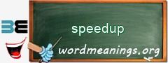 WordMeaning blackboard for speedup